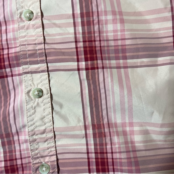 Eddie Bauer Pink Plaid Button Up Shirt, Womens XXL - Picture 5 of 7